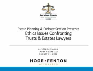 smcba - estate issues confronting trust & estate lawyers